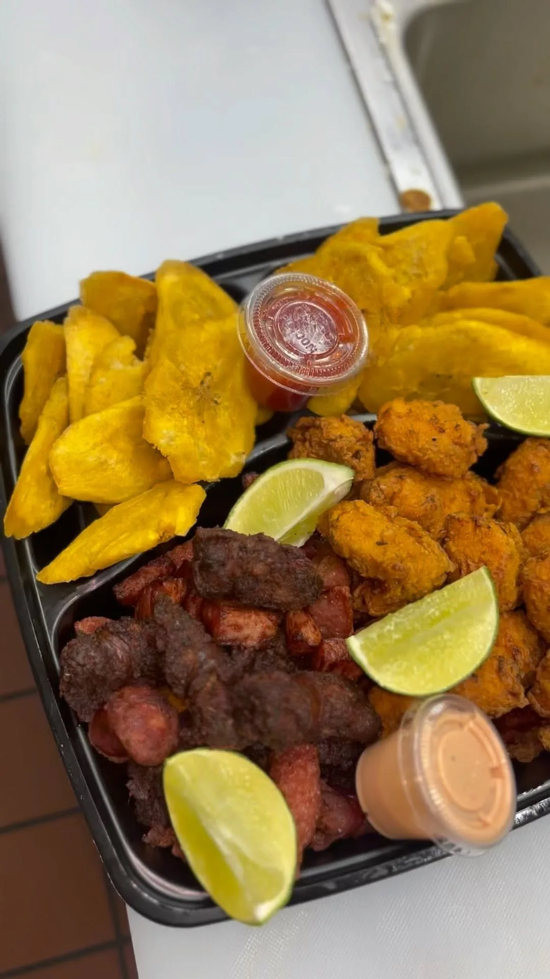 Dominican picadera tray ready for an event in the Triad